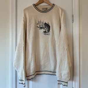 vintage 🎣 Fieldmasters Bass Fishing Knit Pullover